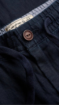 Superdry Merchant Linen Pant Navy