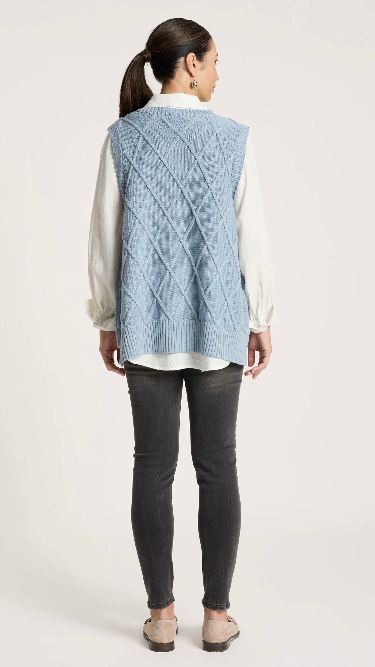 Liora Knit Vest Lake