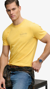 Superdry Outdoors Mountain Tee Daffodil