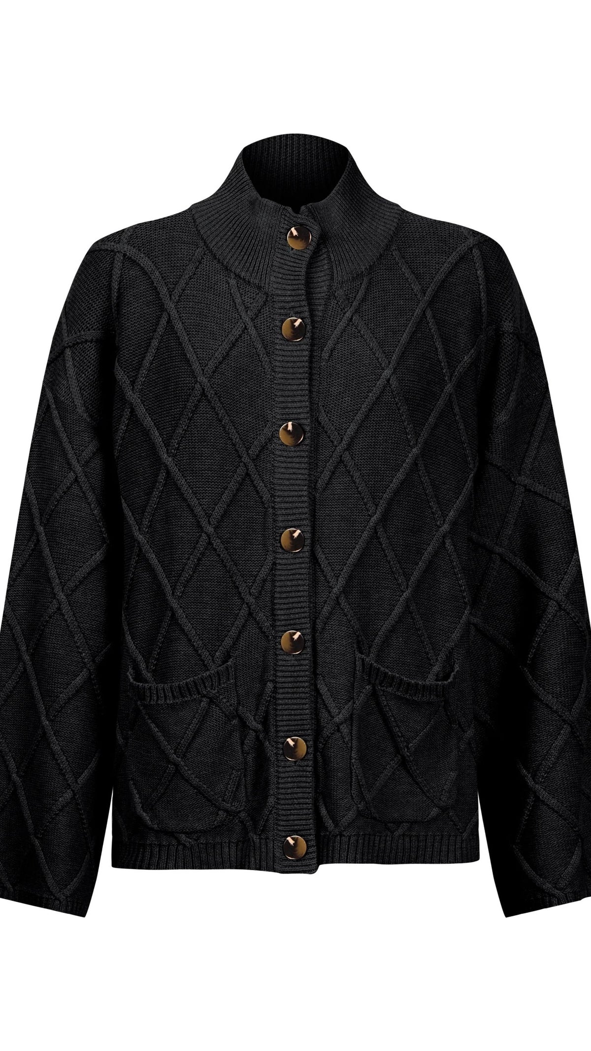 Liora Crop Cardigan Char