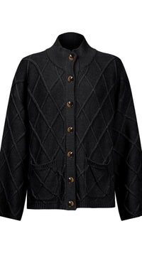 Liora Crop Cardigan Char