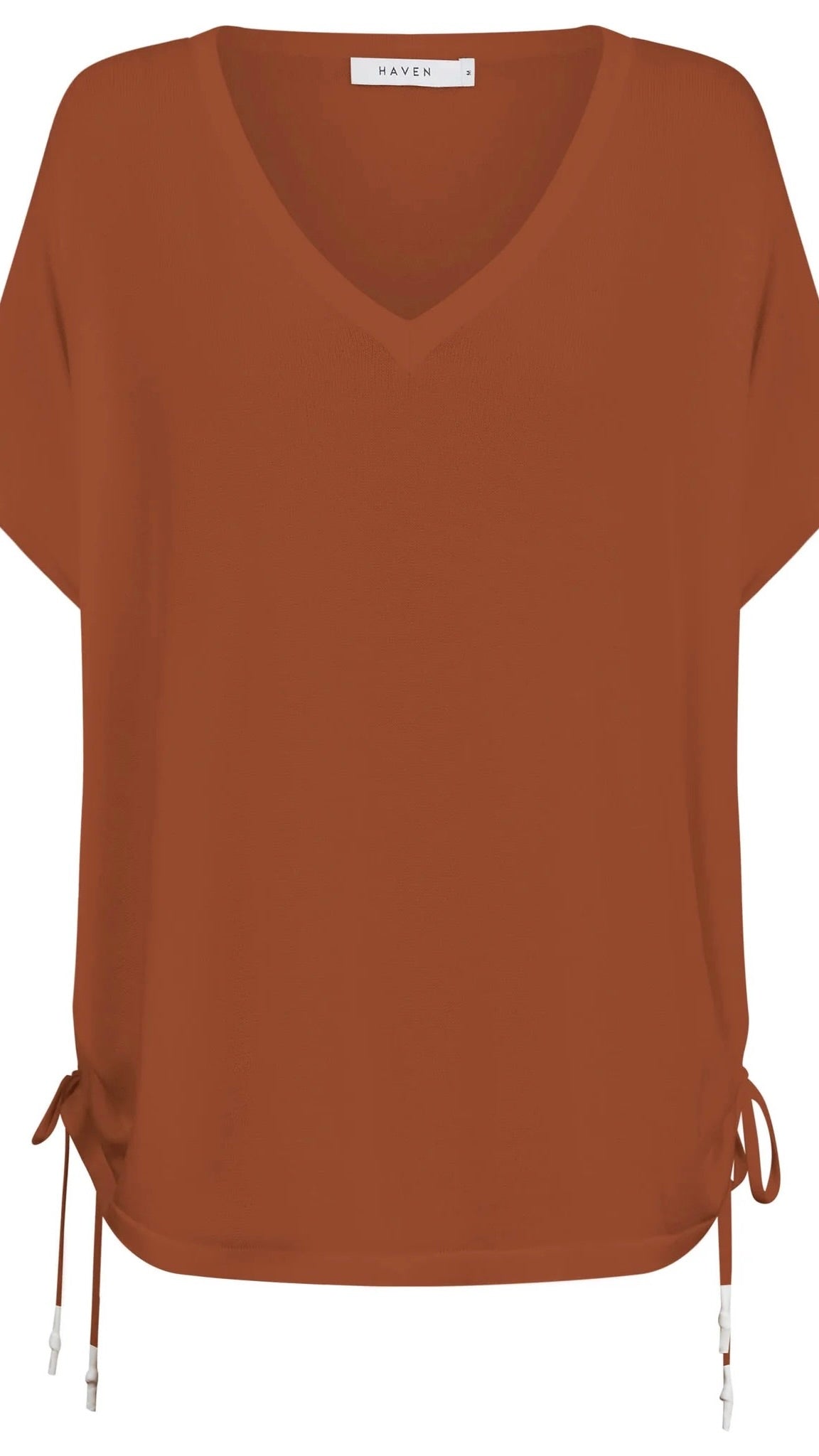 Haiti Tie Knit Top Tan