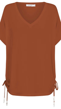 Haiti Tie Knit Top Tan