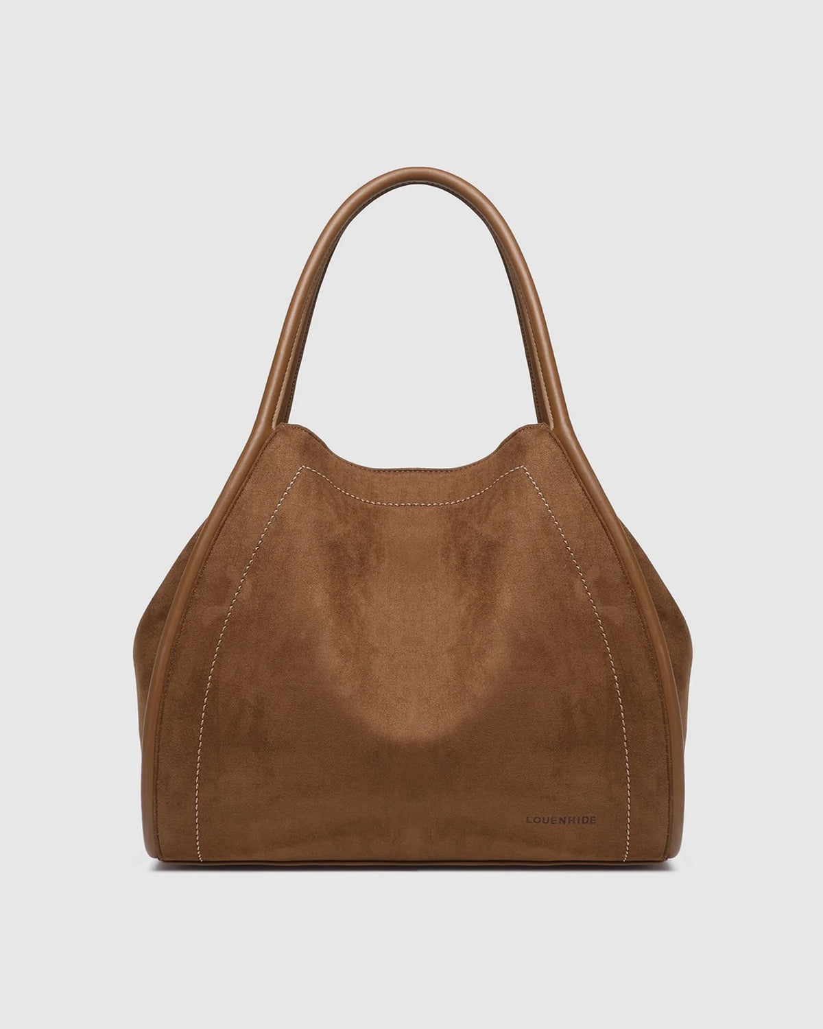 Sutton Suedette Shoulder Bag Tan
