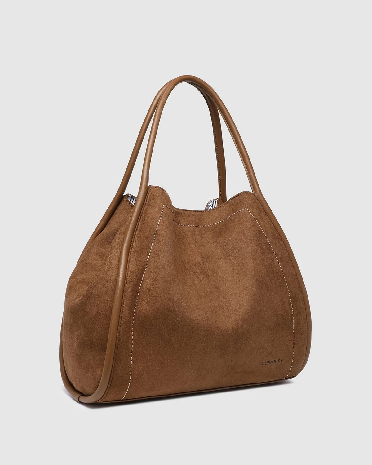 Sutton Suedette Shoulder Bag Tan