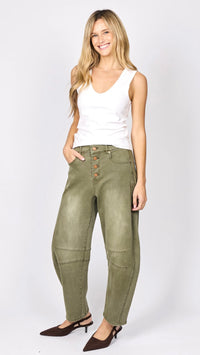 Carson Barrel Jeans Khaki