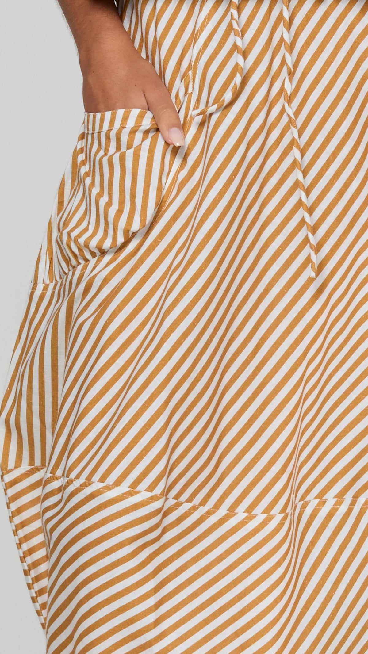 Guru Skirt Mustard Stripe
