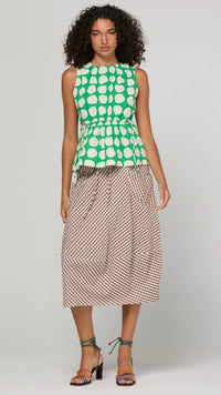 Guru Skirt Cocoa Gingham