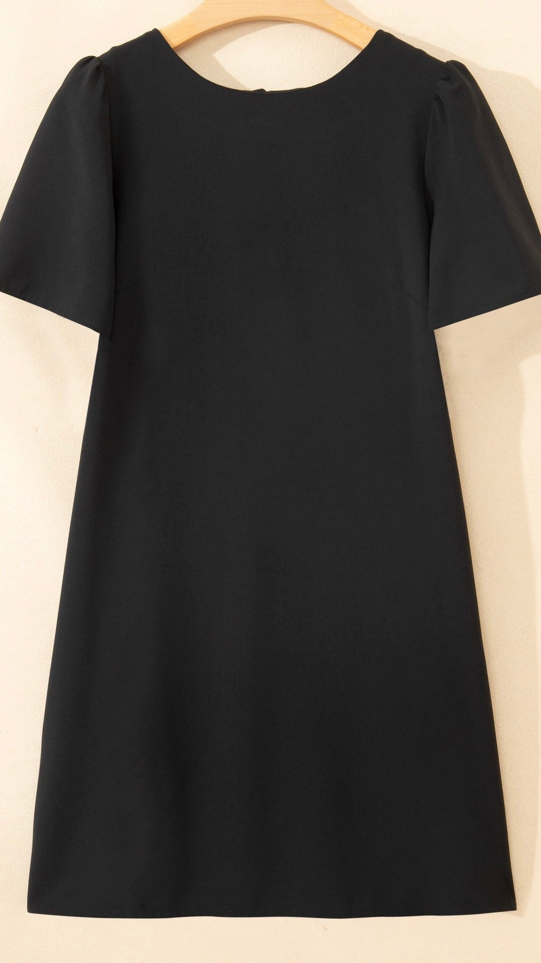 Bow Back Dress Black