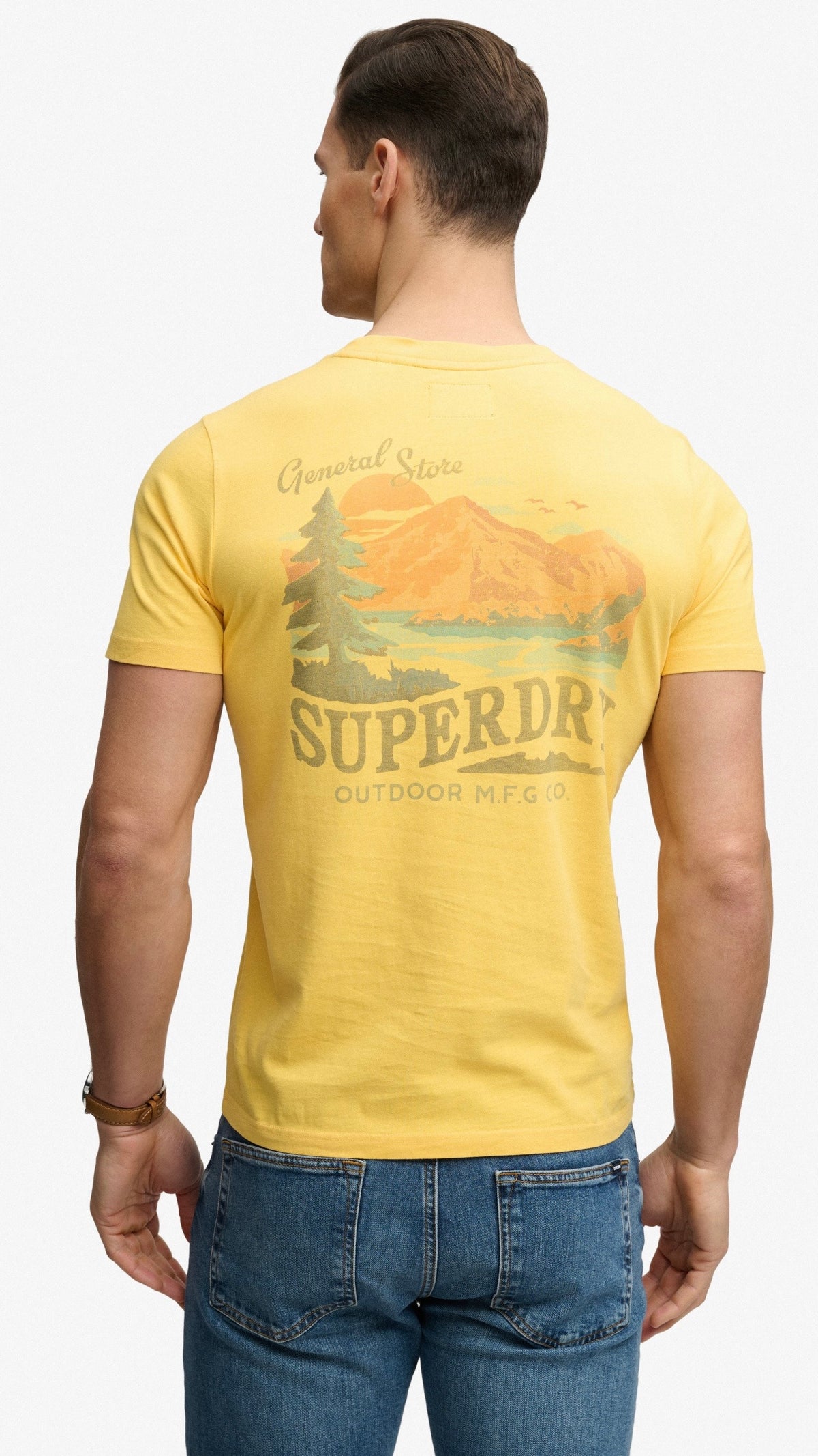 Superdry Outdoors Mountain Tee Daffodil
