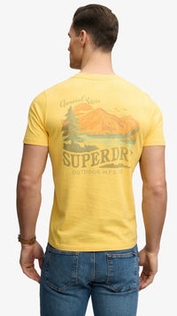 Superdry Outdoors Mountain Tee Daffodil