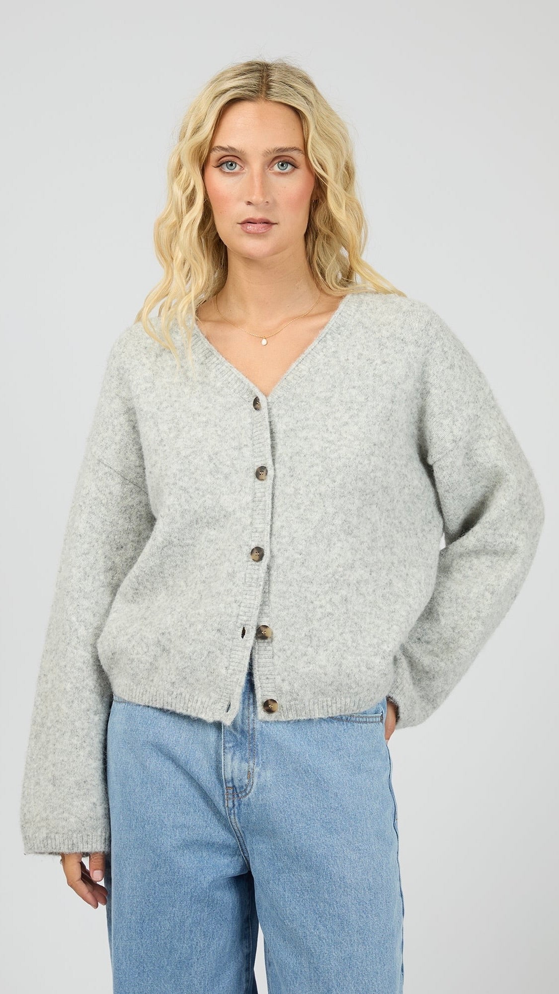 Nova Cardigan Grey Marle