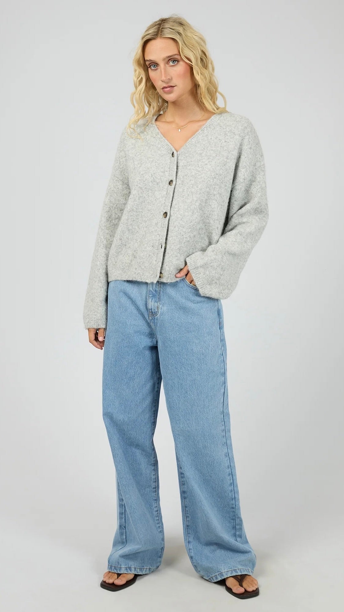 Nova Cardigan Grey Marle