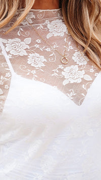Midnight Mesh Top White
