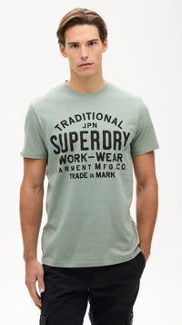 Machined Goods Graphic Tee Sea Spray Green