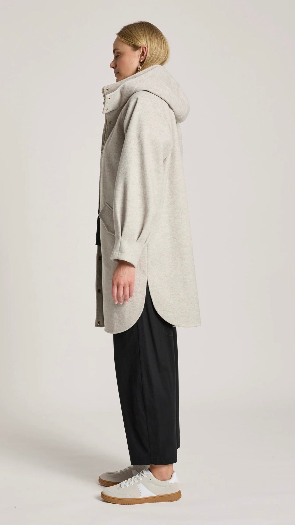 Sable Hood Jacket Bisque
