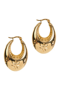 Oline Flower Earring Hoop