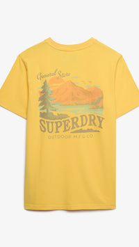Superdry Outdoors Mountain Tee Daffodil