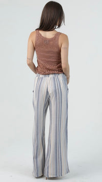 Sassy Striped Tie Waist Pants
