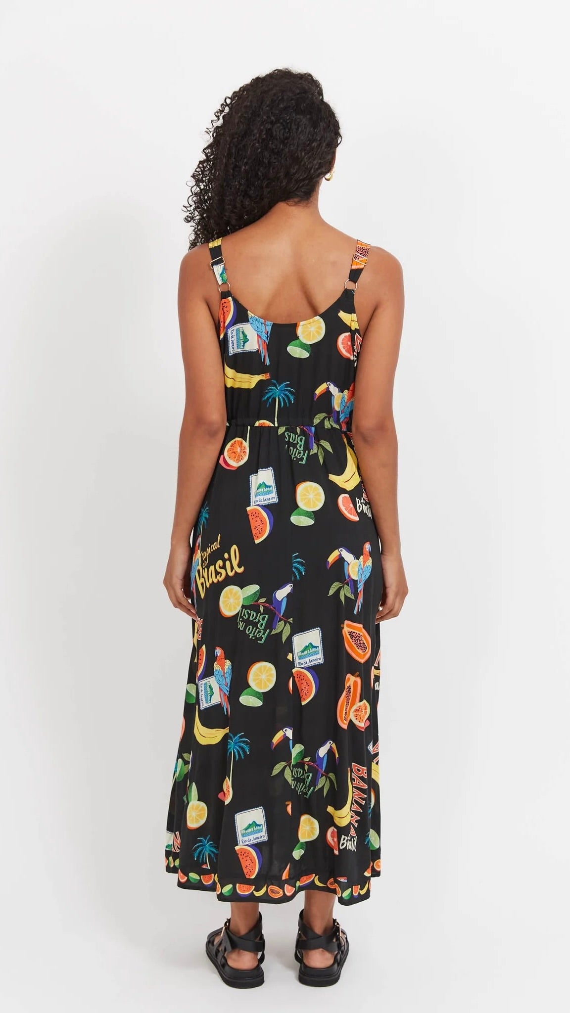 Cabana Tie Dress Brasil Black