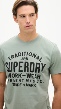 Machined Goods Graphic Tee Sea Spray Green