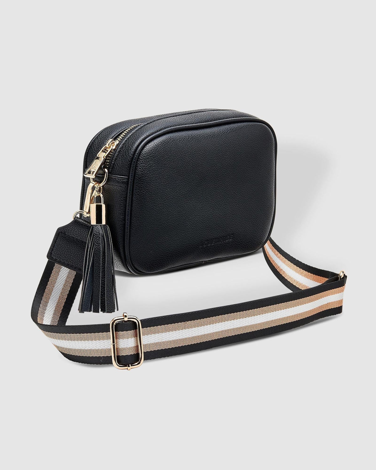 Jacinta Metallic Crossbody Bag Black