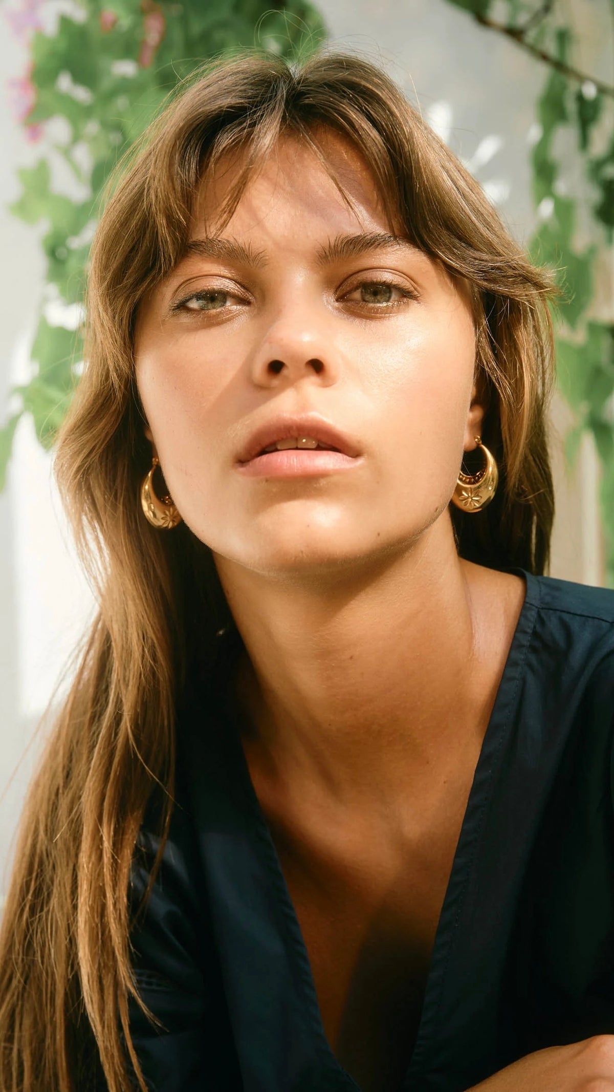 Oline Flower Earring Hoop