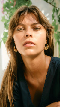 Oline Flower Earring Hoop