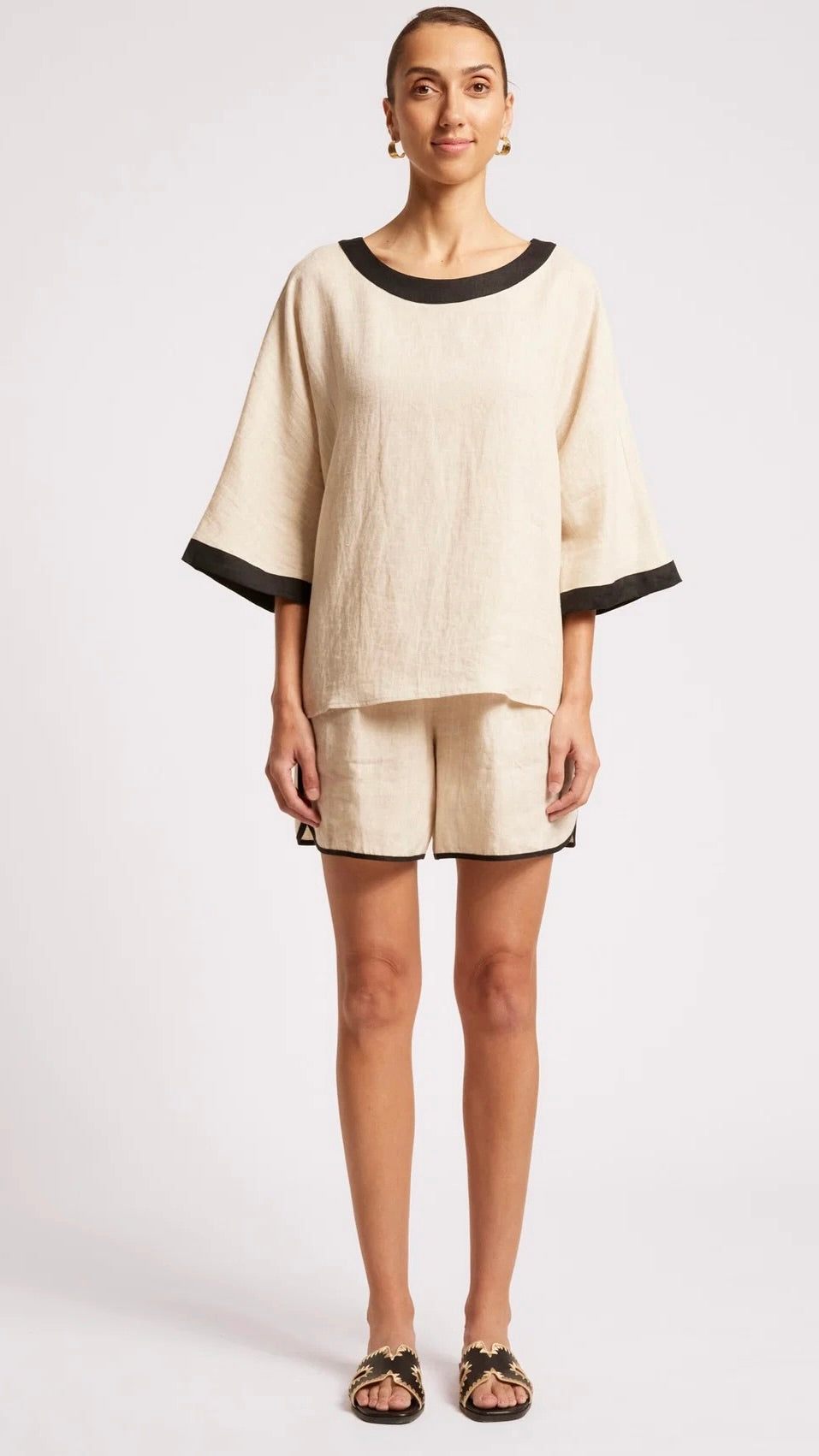 Maris Relaxed Top Tusk Black