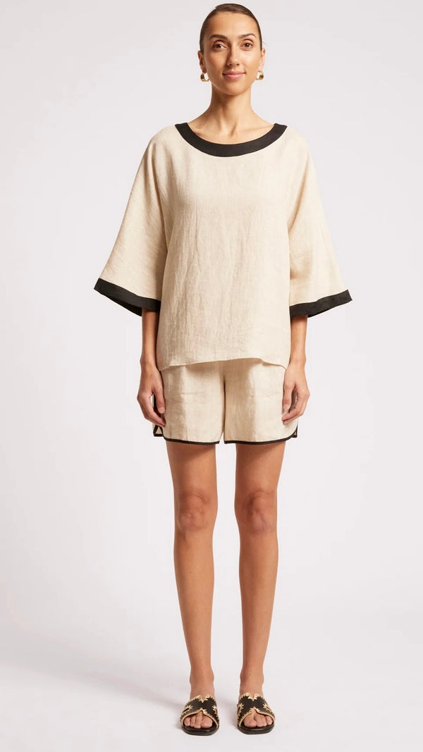 Maris Relaxed Top Tusk Black