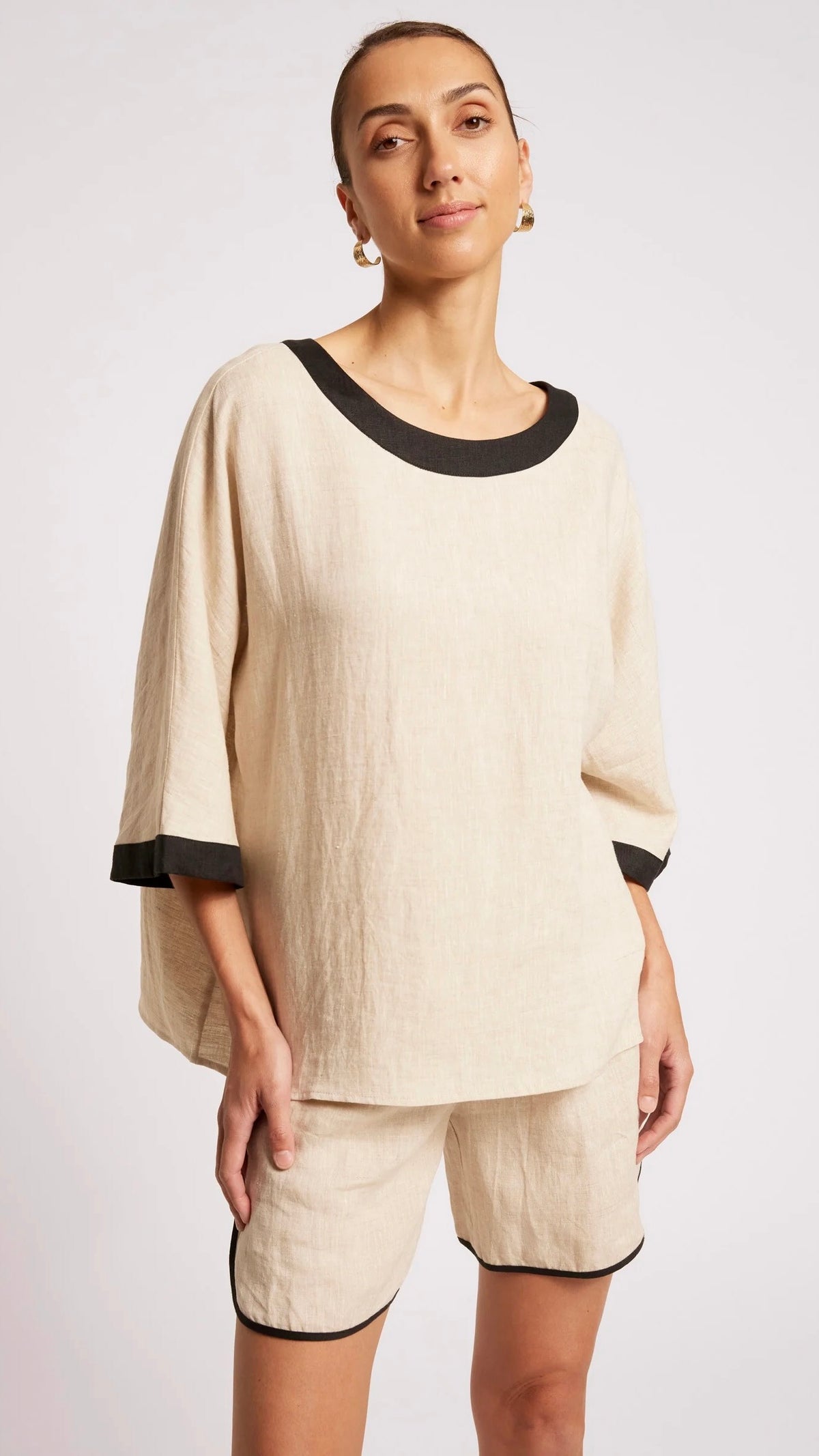Maris Relaxed Top Tusk Black