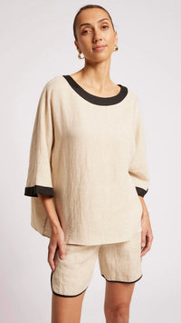 Maris Relaxed Top Tusk Black