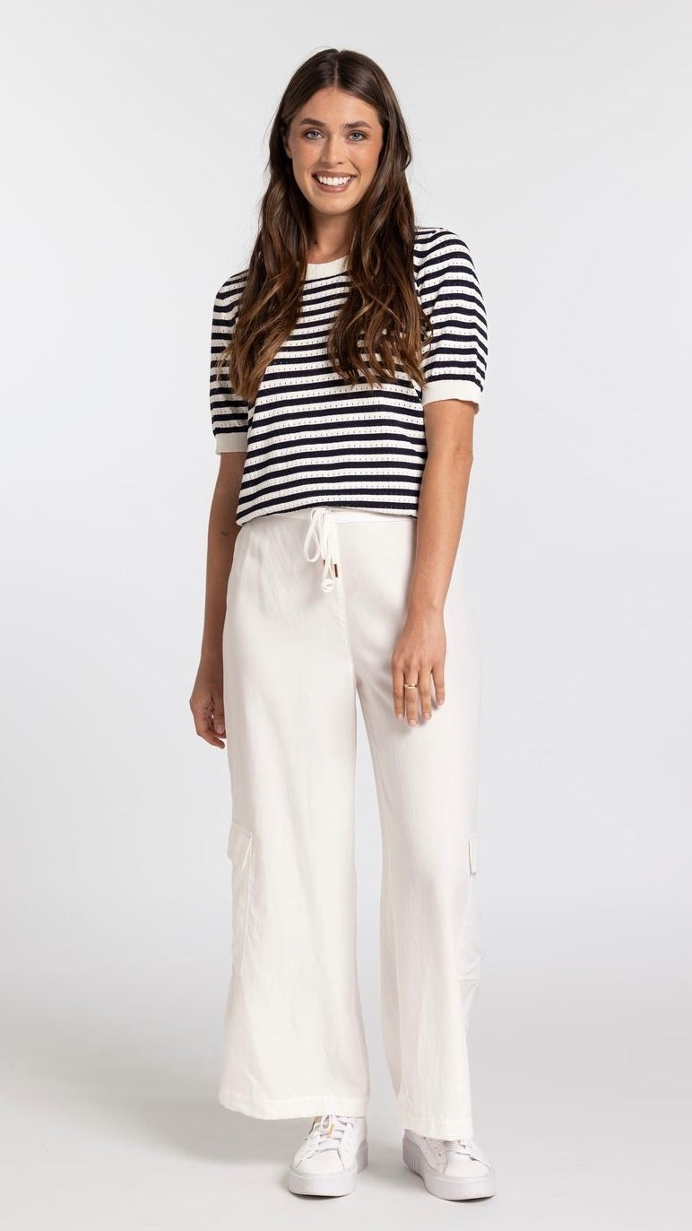 Sian Top Navy Oat
