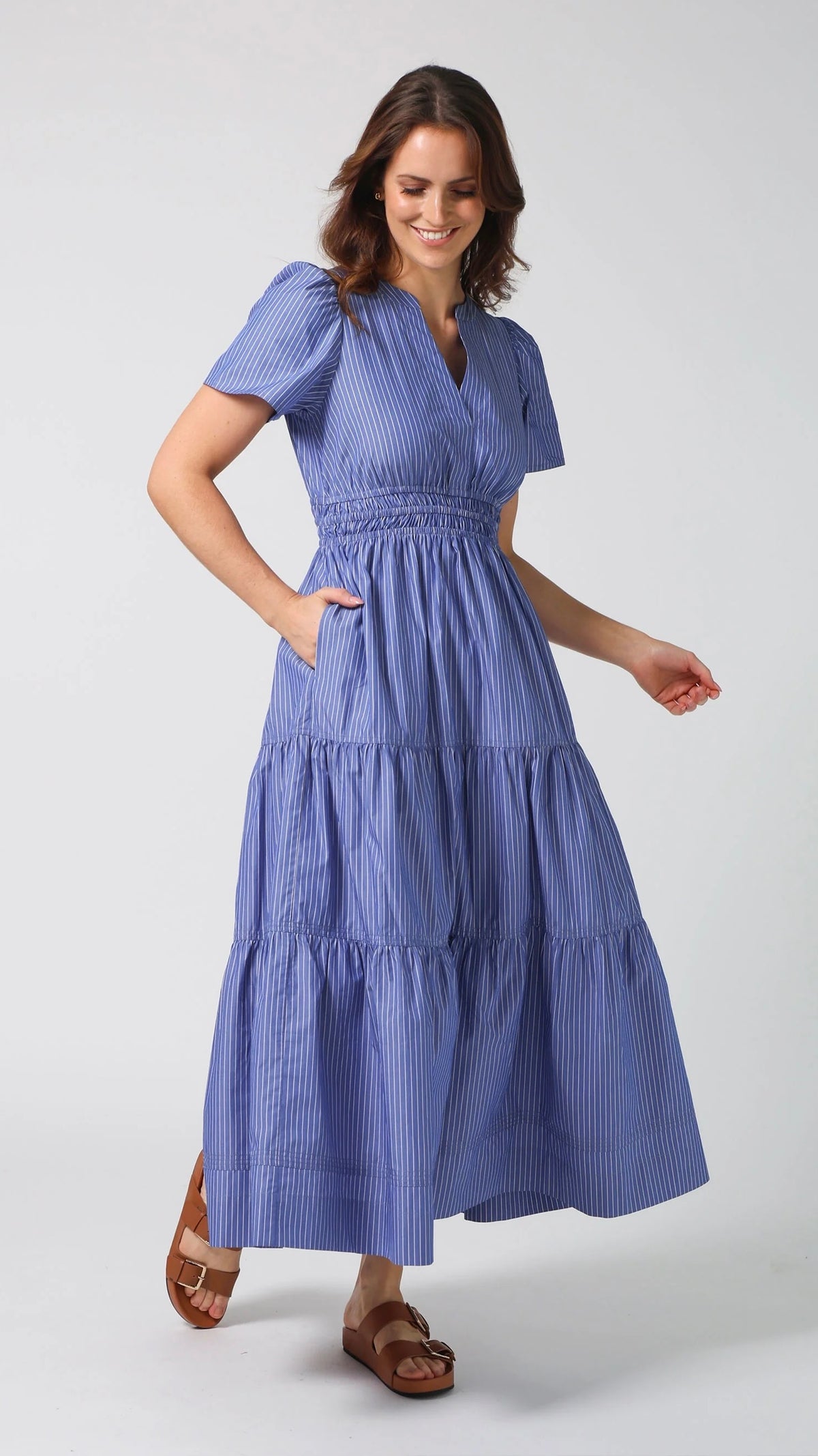 Vittoria Dress Aegan Stripe