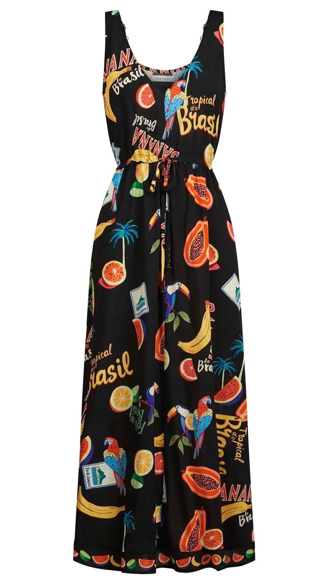 Cabana Tie Dress Brasil Black