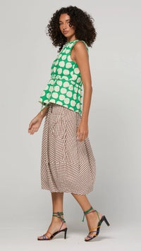 Guru Skirt Cocoa Gingham