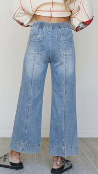 Wanda Wide Leg Drawstring Jeans