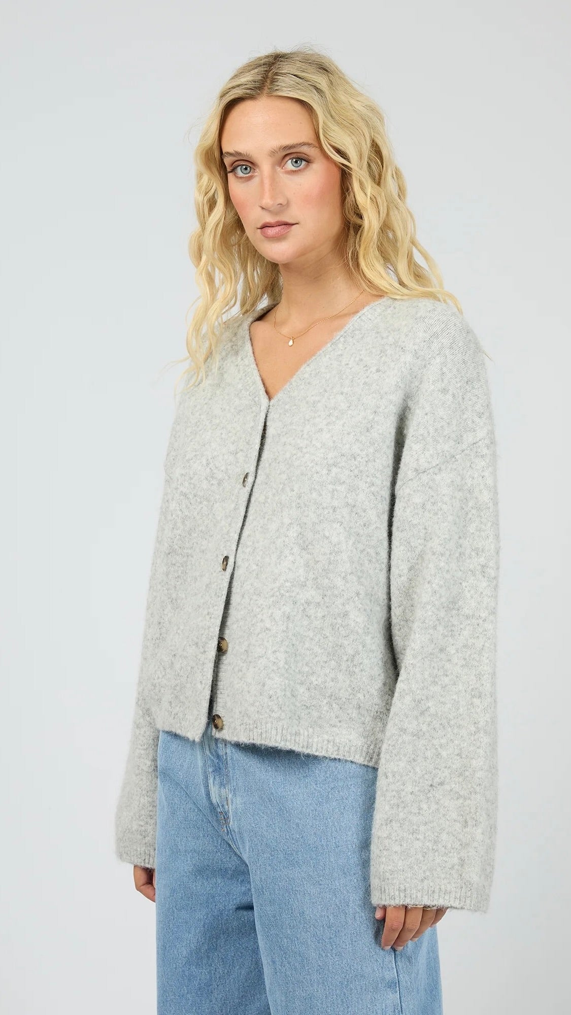 Nova Cardigan Grey Marle