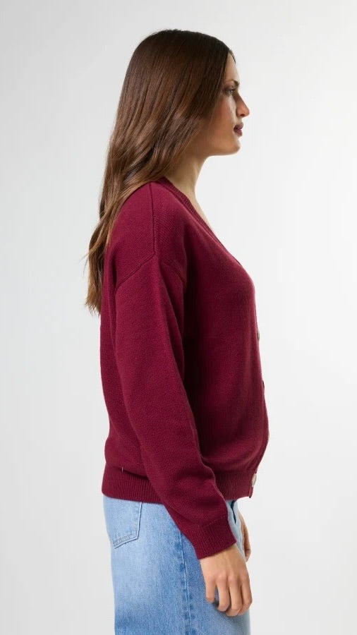 Academy Cardigan Oxblood