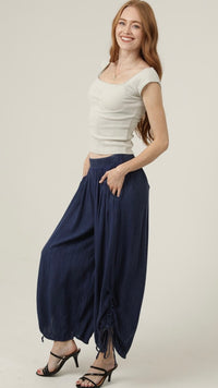 Baja Sinch Pant Navy Acid Wash
