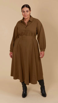 Freya Dress Toffee