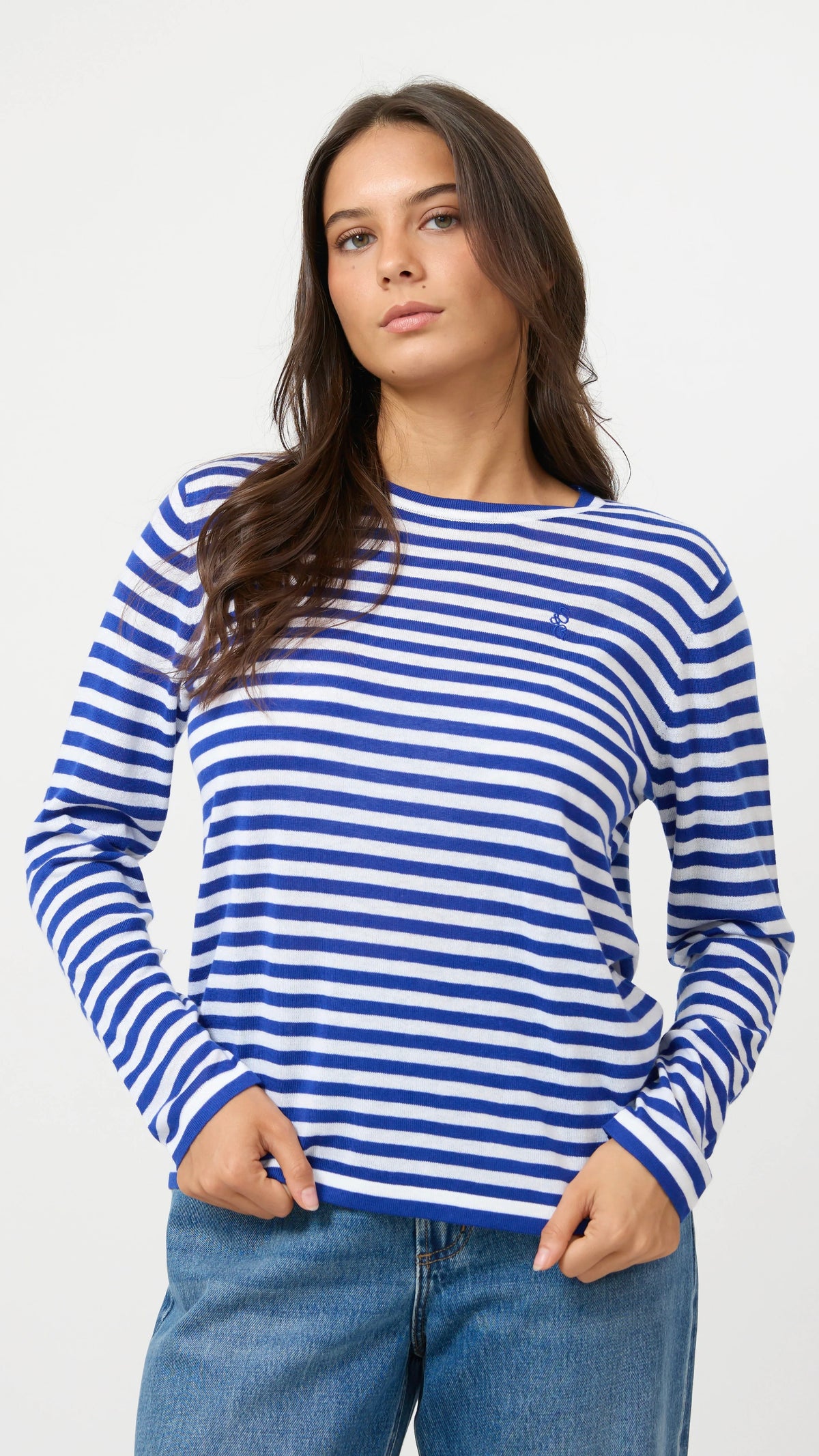 Mondo Knit Cobalt Stripe
