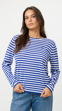 Mondo Knit Cobalt Stripe