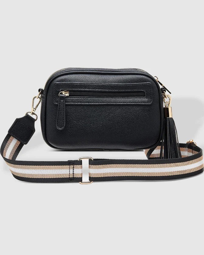 Jacinta Metallic Crossbody Bag Black