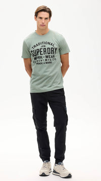 Machined Goods Graphic Tee Sea Spray Green