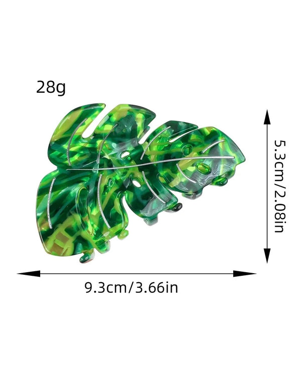 Monstera Leaf Hair Claw