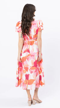Coastal Maxi Dress Pink Peach