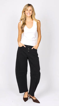 Carson Barrel Jeans Black
