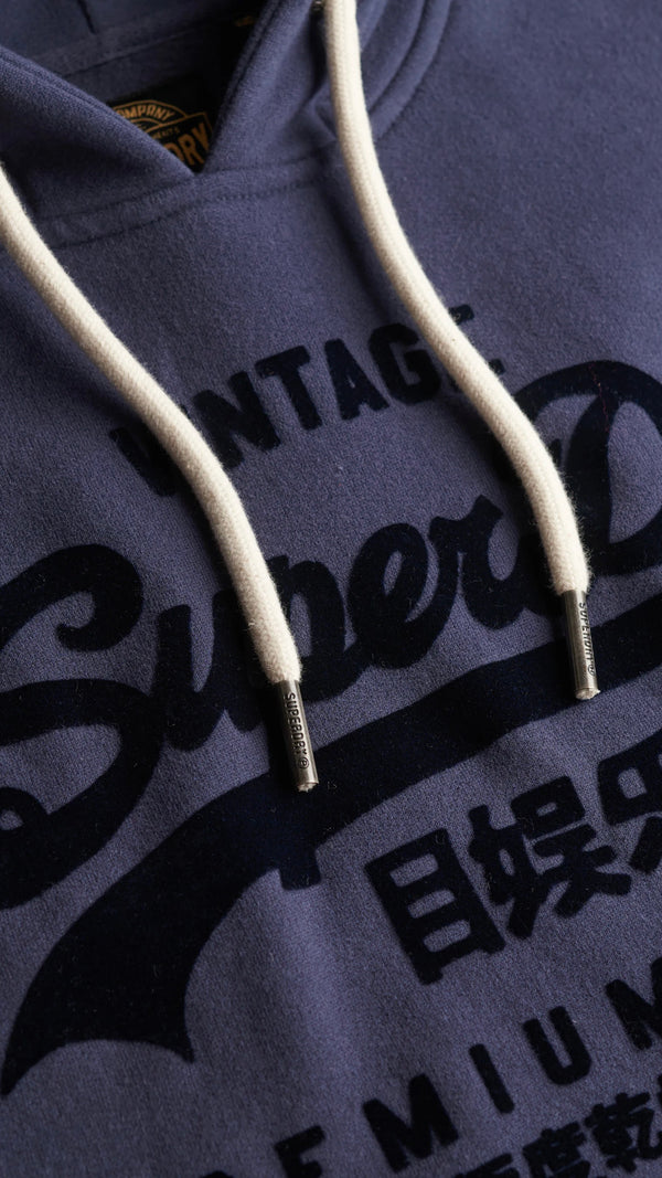 VL Tonal Relaxed Hood Lauren Navy