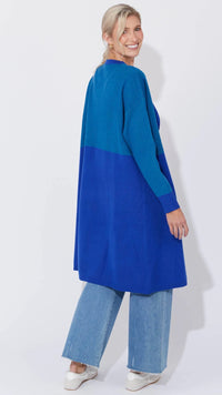 Cyprus Cardigan Blue/Oasis